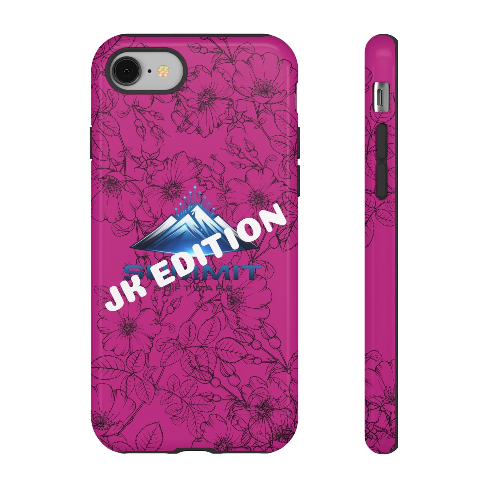 JK Edition Floral Mountain Tough Phone Case — Pink Protective Cover