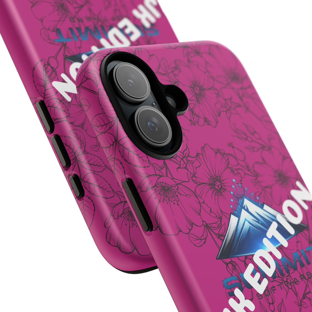 JK Edition Floral Mountain Tough Phone Case — Pink Protective Cover
