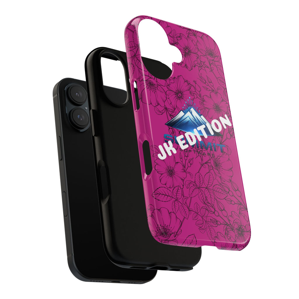 JK Edition Floral Mountain Tough Phone Case — Pink Protective Cover