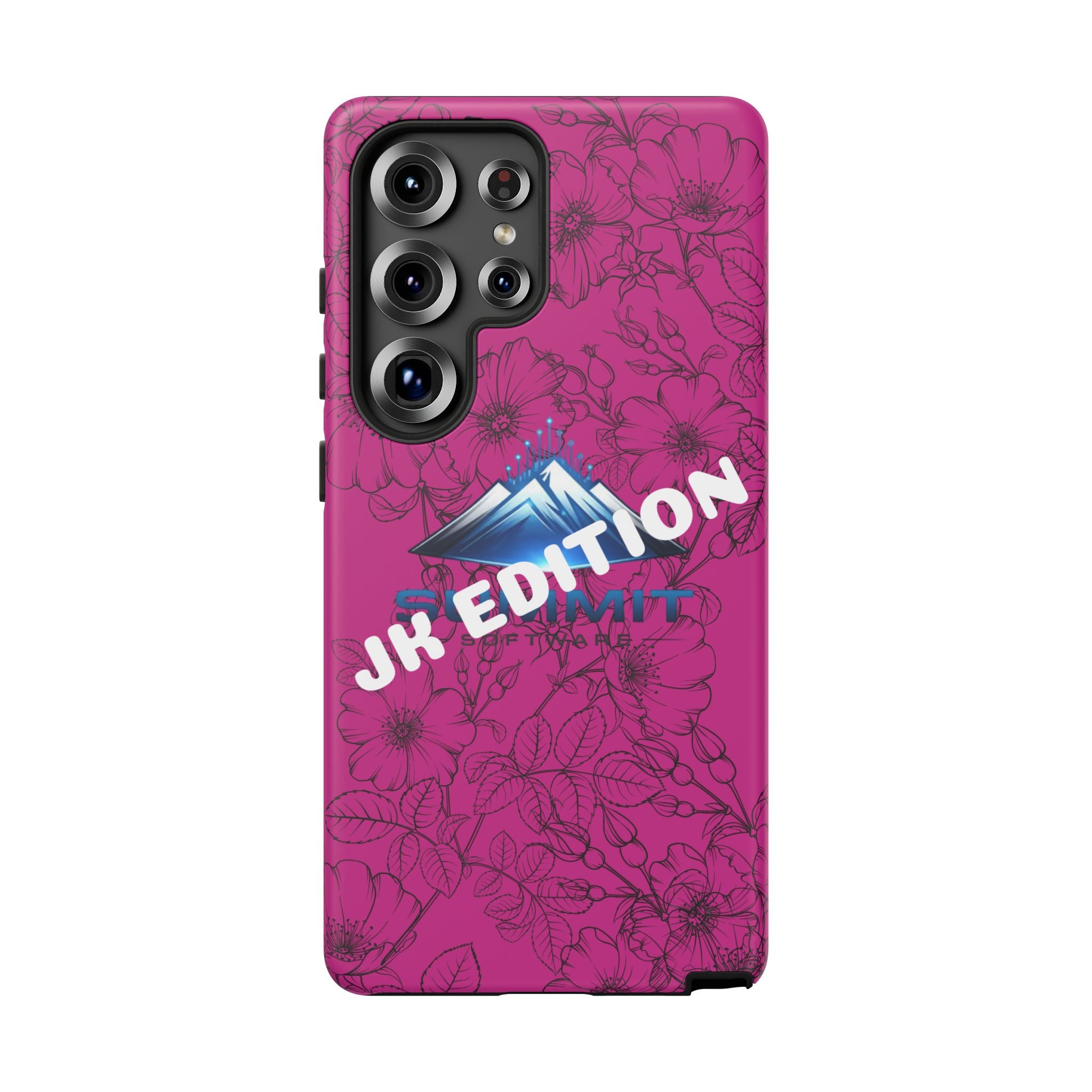 JK Edition Floral Mountain Tough Phone Case — Pink Protective Cover