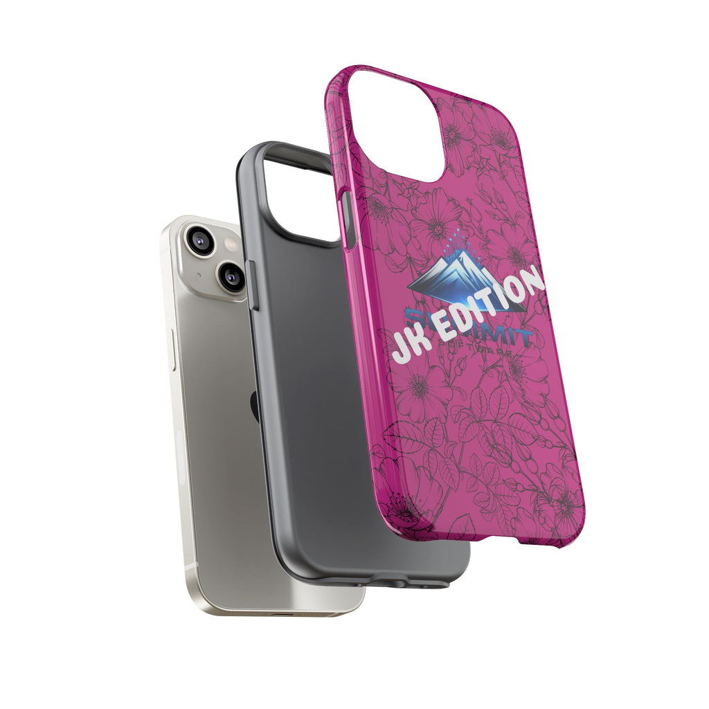 JK Edition Floral Mountain Tough Phone Case — Pink Protective Cover