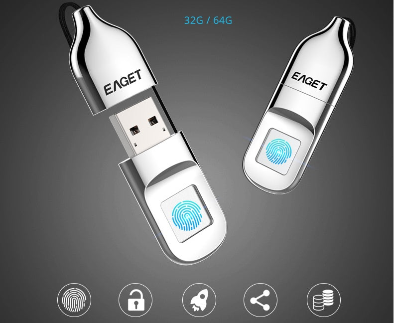 Fingerprint encryption U disk 64gb