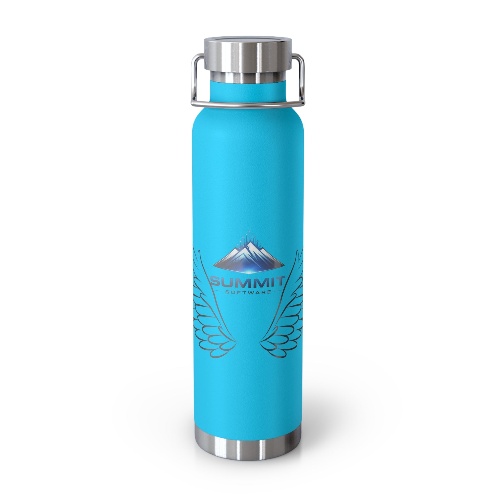 Summit Wings 22oz Copper Vacuum Insulated Bottle — Stainless Lid, Keeps Drinks Hot/Cold