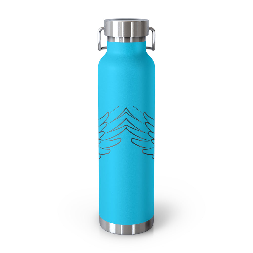 Summit Wings 22oz Copper Vacuum Insulated Bottle — Stainless Lid, Keeps Drinks Hot/Cold