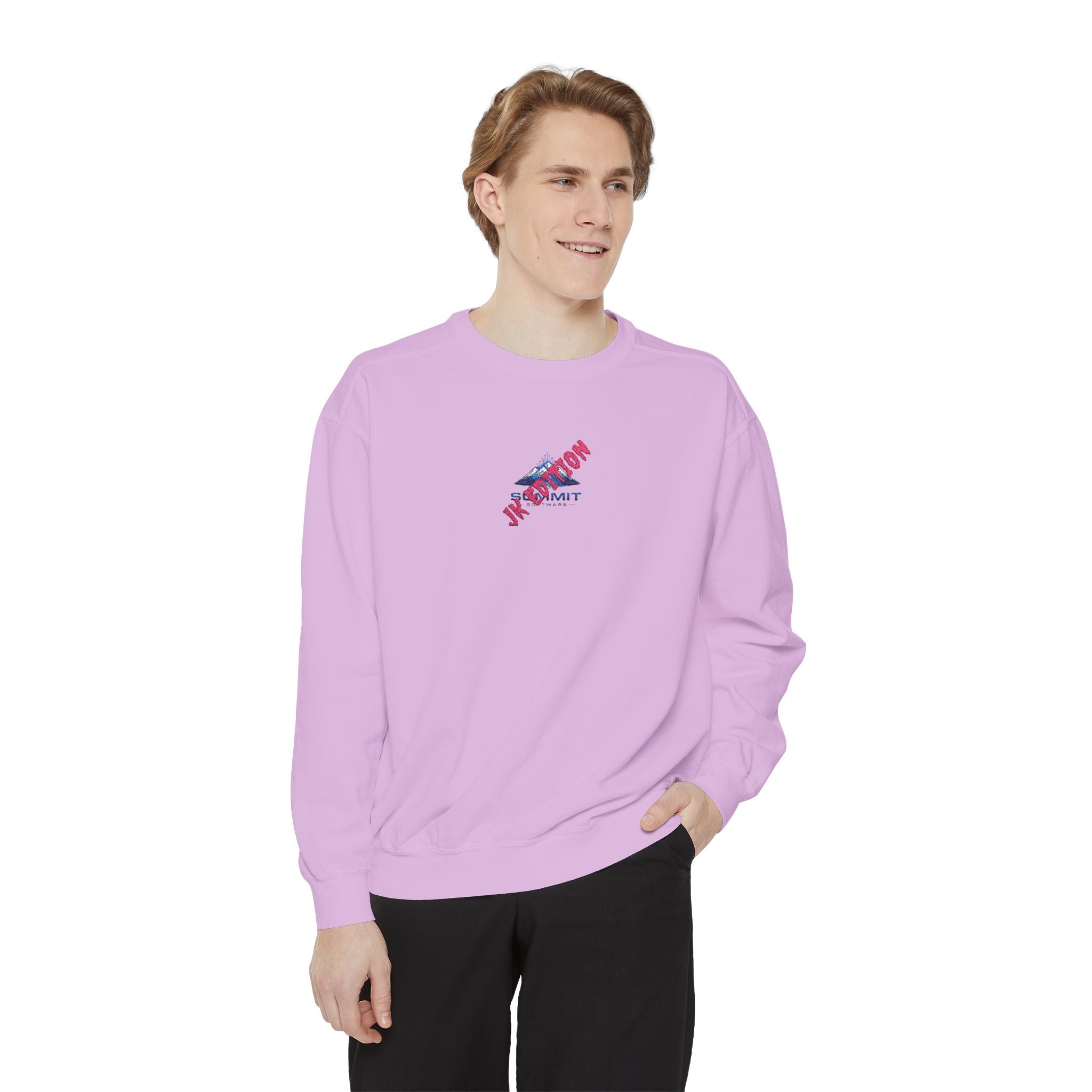 Vintage 'Vacation Vibes' Garment-Dyed Sweatshirt — Retro Travel Graphic Crewneck