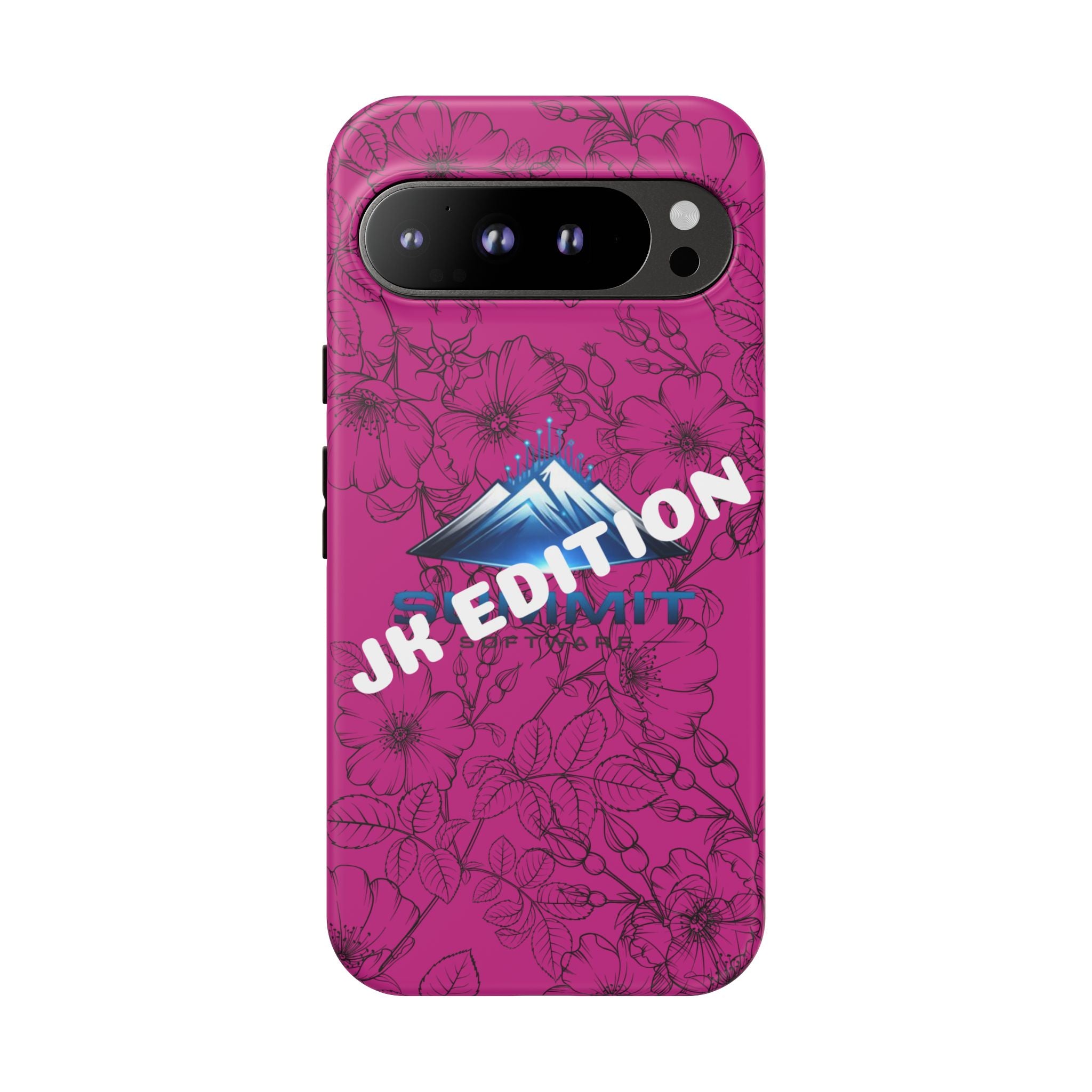 JK Edition Floral Mountain Tough Phone Case — Pink Protective Cover