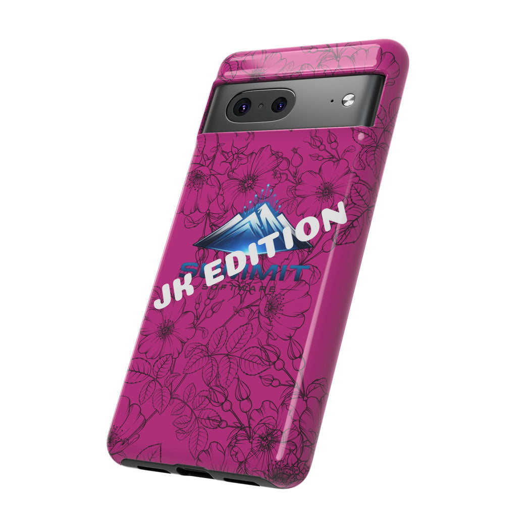 JK Edition Floral Mountain Tough Phone Case — Pink Protective Cover