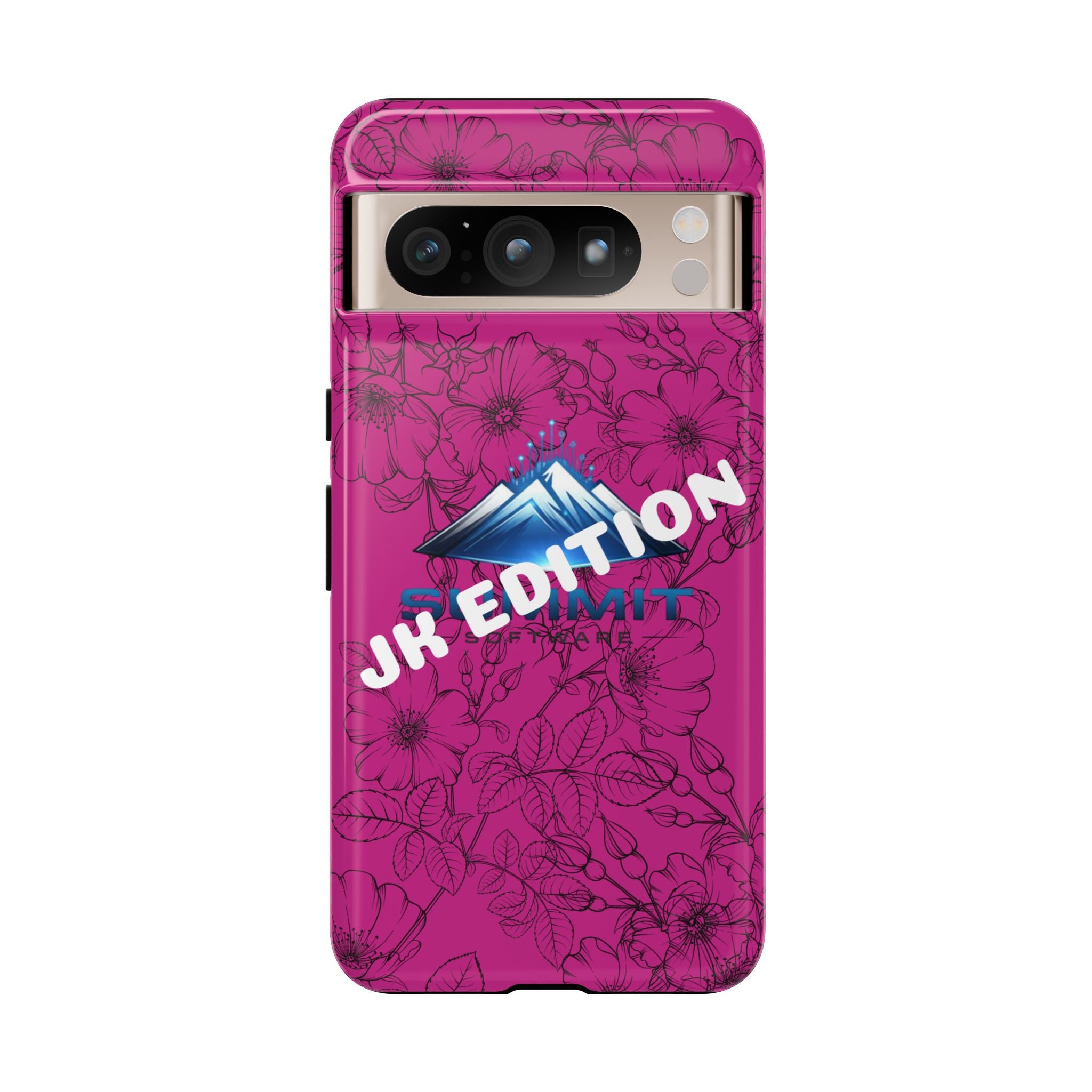 JK Edition Floral Mountain Tough Phone Case — Pink Protective Cover