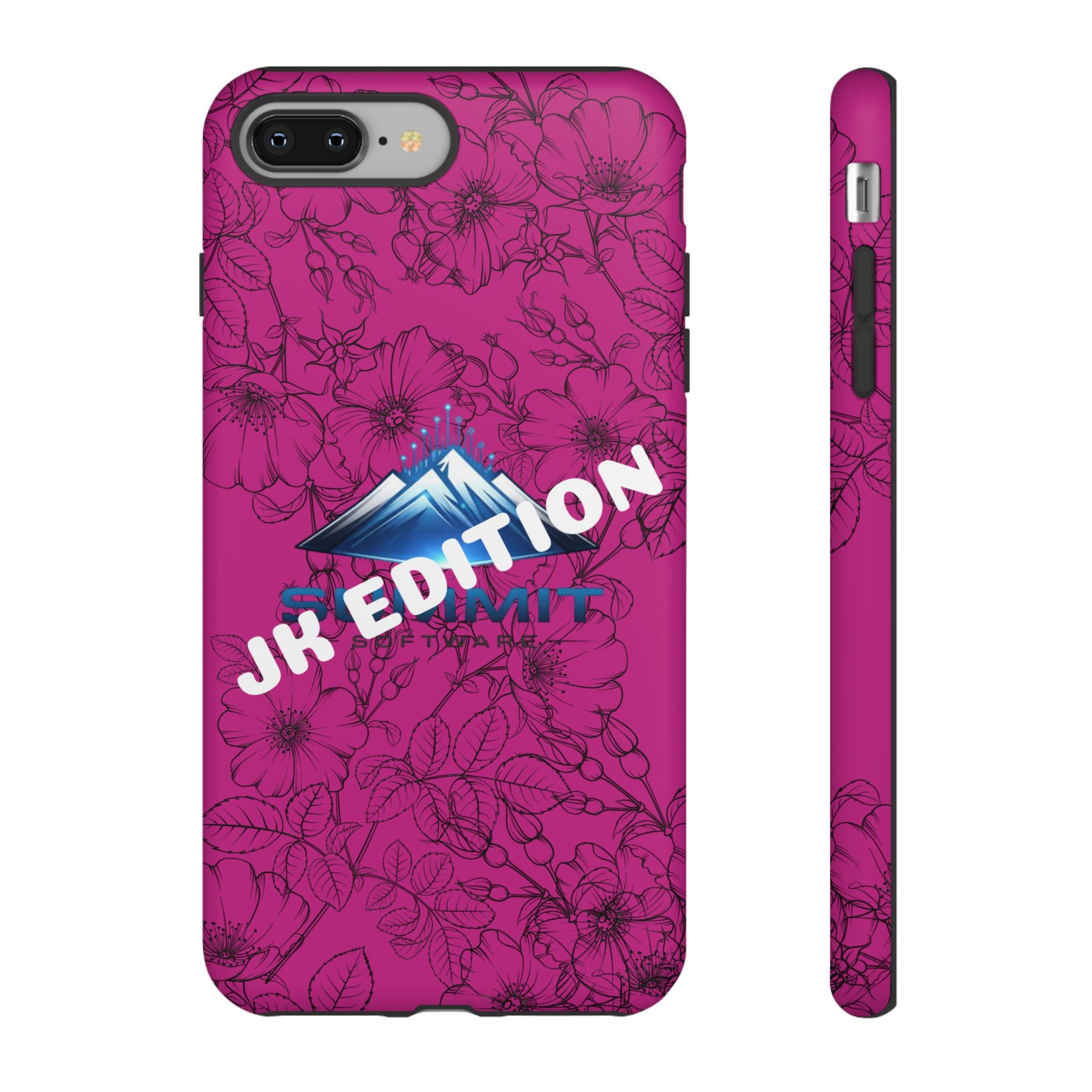 JK Edition Floral Mountain Tough Phone Case — Pink Protective Cover
