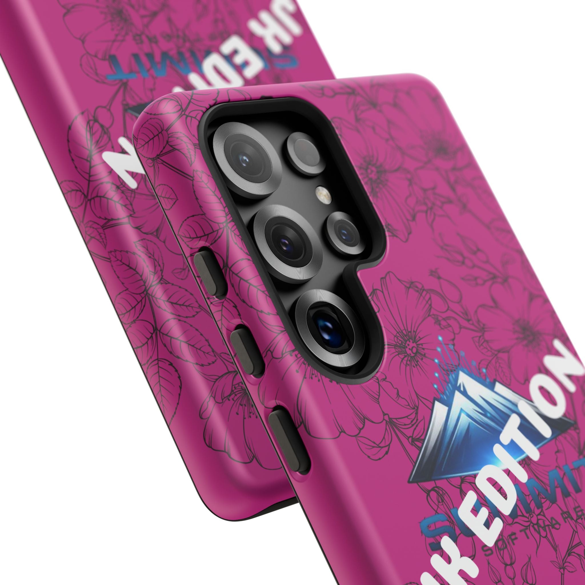 JK Edition Floral Mountain Tough Phone Case — Pink Protective Cover