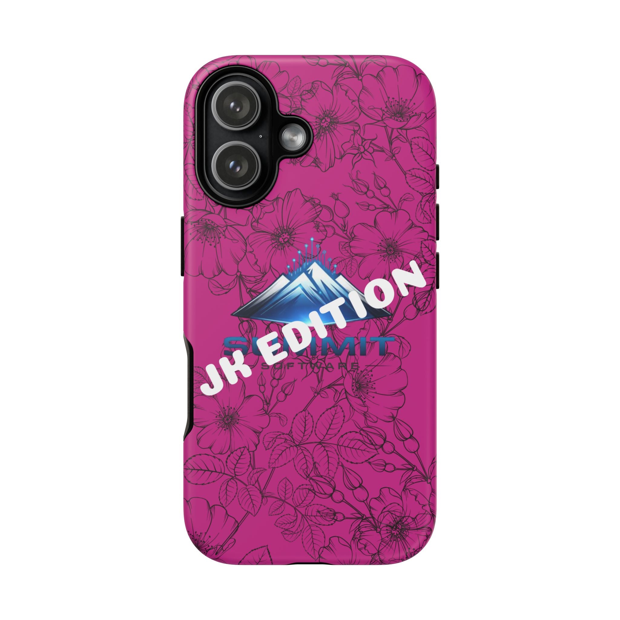 JK Edition Floral Mountain Tough Phone Case — Pink Protective Cover