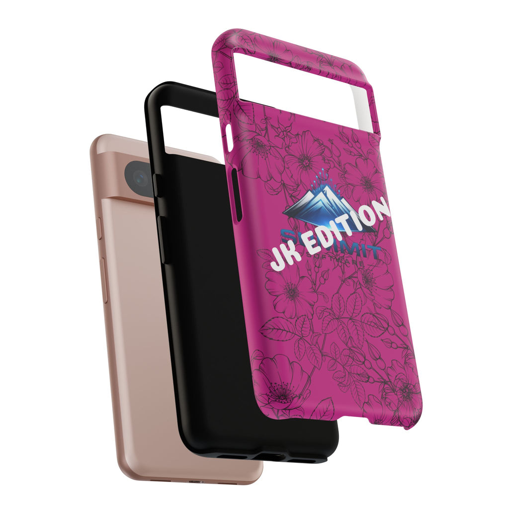 JK Edition Floral Mountain Tough Phone Case — Pink Protective Cover