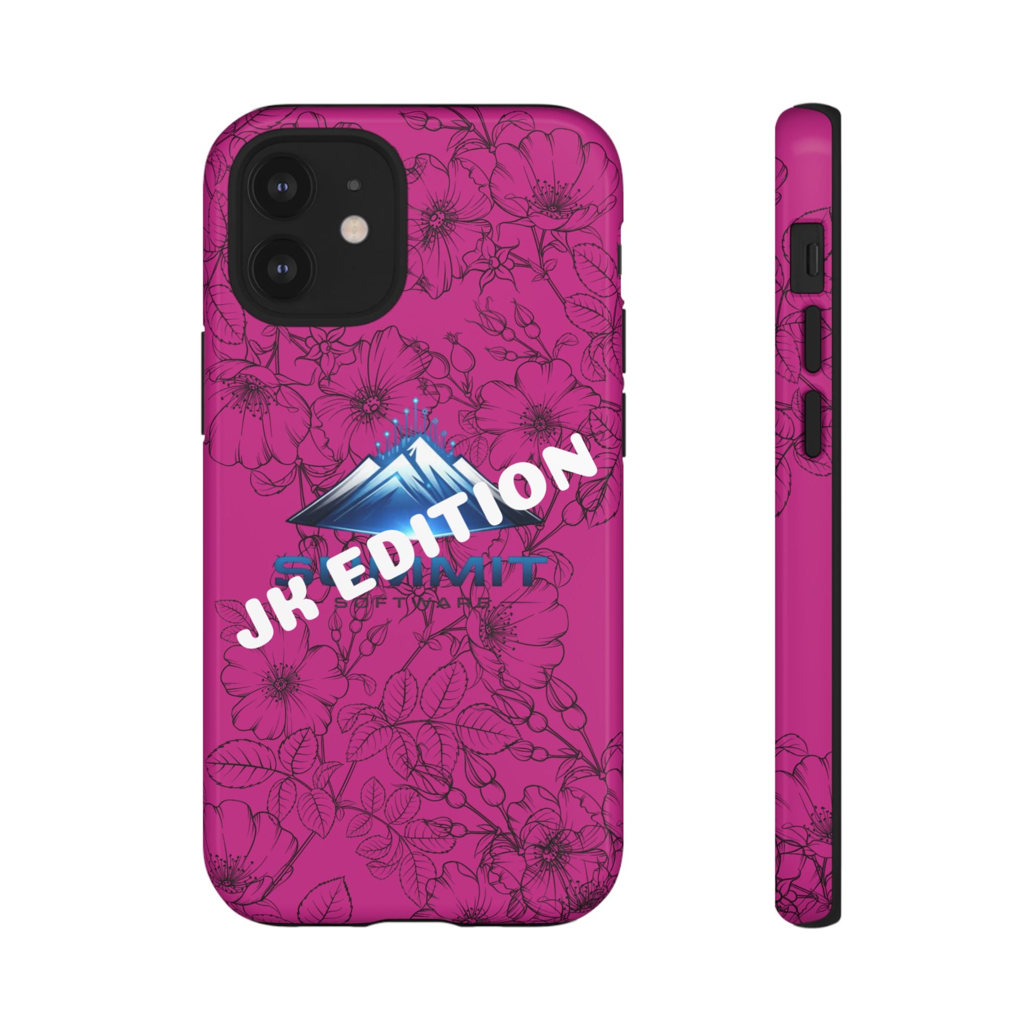 JK Edition Floral Mountain Tough Phone Case — Pink Protective Cover