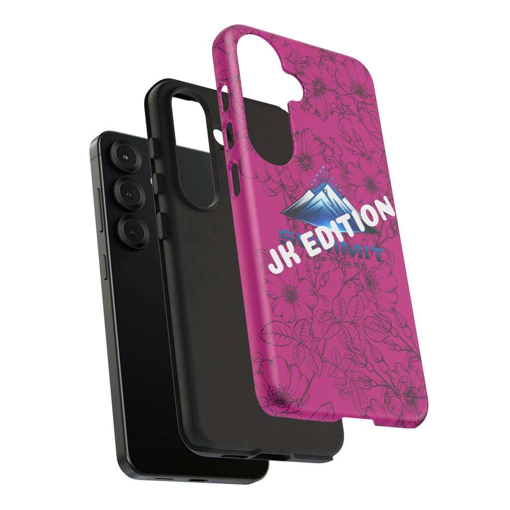 JK Edition Floral Mountain Tough Phone Case — Pink Protective Cover