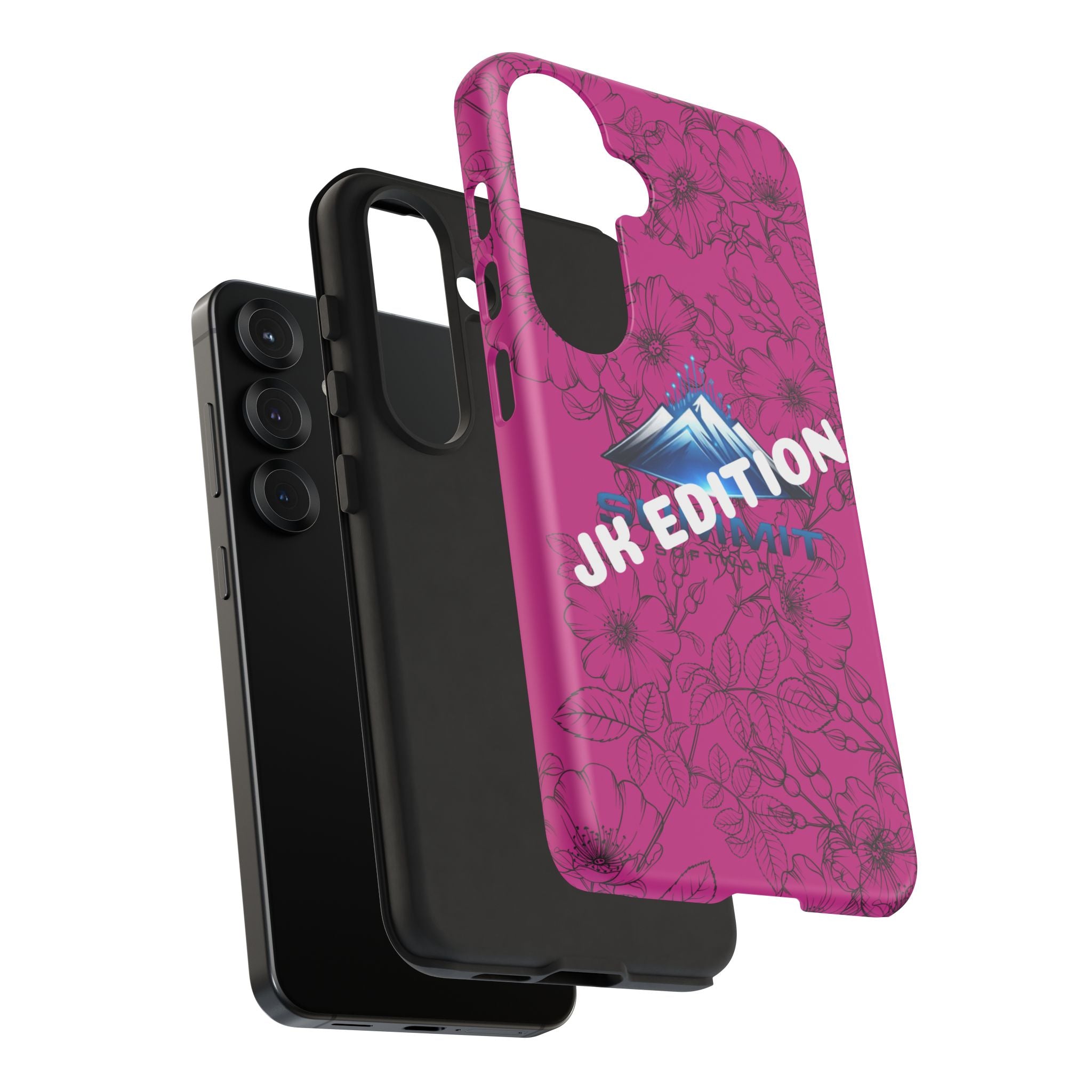JK Edition Floral Mountain Tough Phone Case — Pink Protective Cover