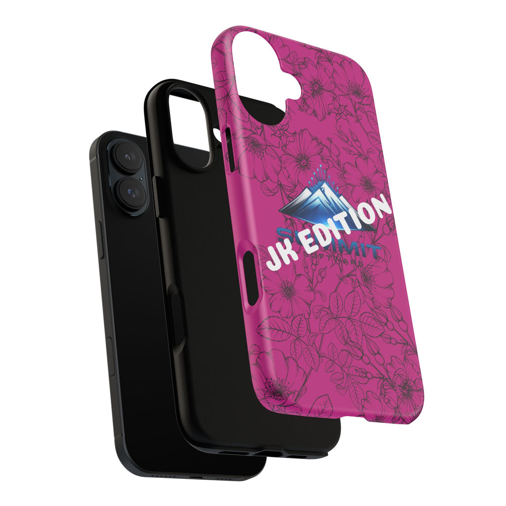 JK Edition Floral Mountain Tough Phone Case — Pink Protective Cover