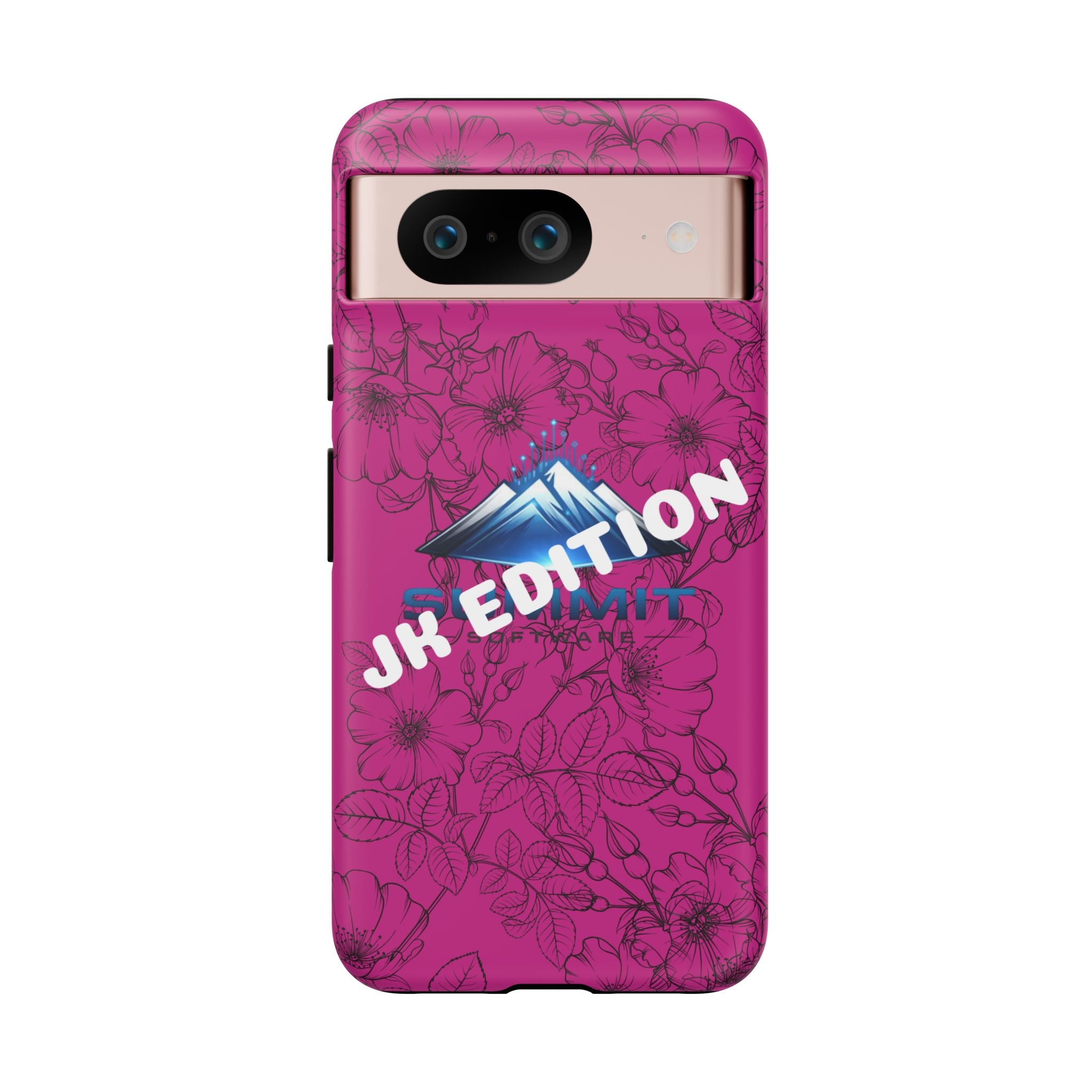 JK Edition Floral Mountain Tough Phone Case — Pink Protective Cover