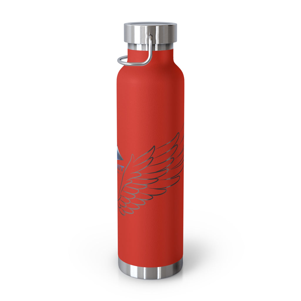 Summit Wings 22oz Copper Vacuum Insulated Bottle — Stainless Lid, Keeps Drinks Hot/Cold