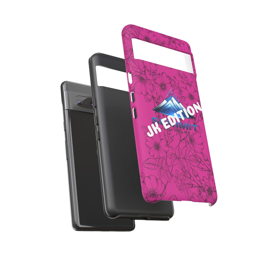 JK Edition Floral Mountain Tough Phone Case — Pink Protective Cover