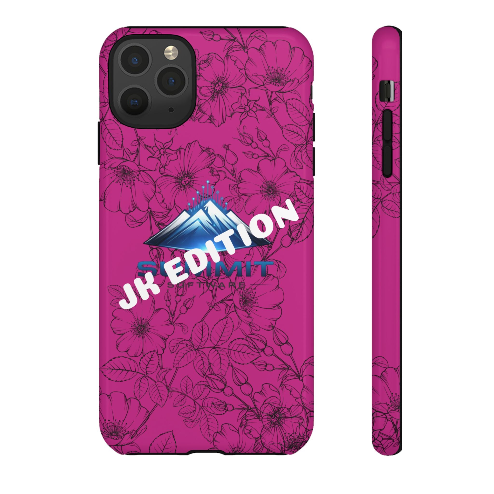 JK Edition Floral Mountain Tough Phone Case — Pink Protective Cover