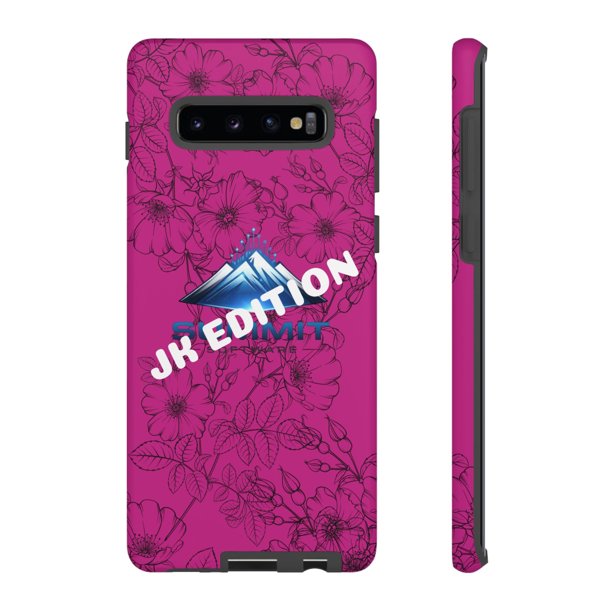 JK Edition Floral Mountain Tough Phone Case — Pink Protective Cover