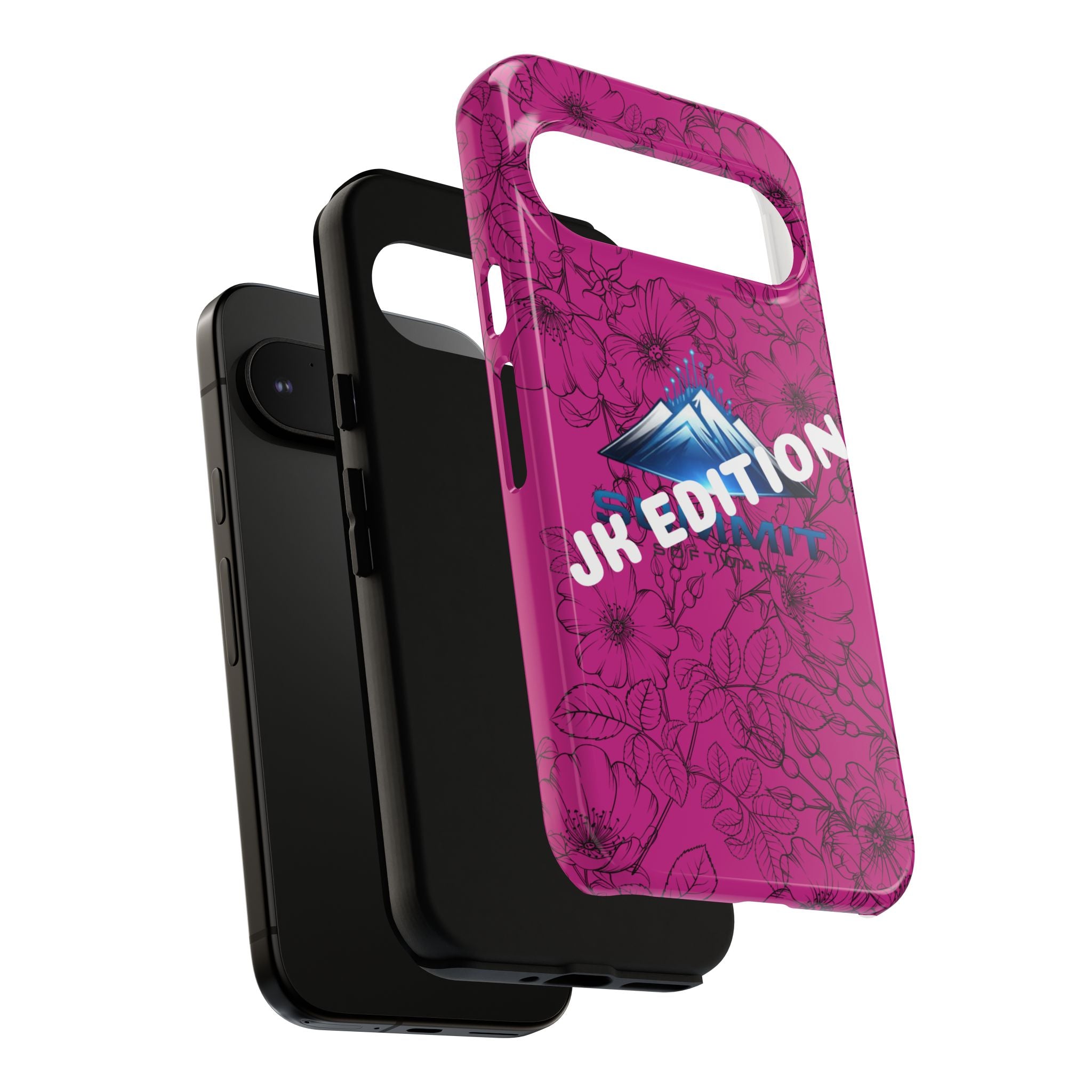 JK Edition Floral Mountain Tough Phone Case — Pink Protective Cover