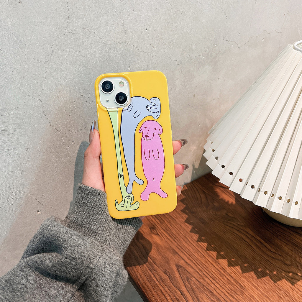 All-inclusive Anti-fall Cartoon Sausage Dog Phone Case