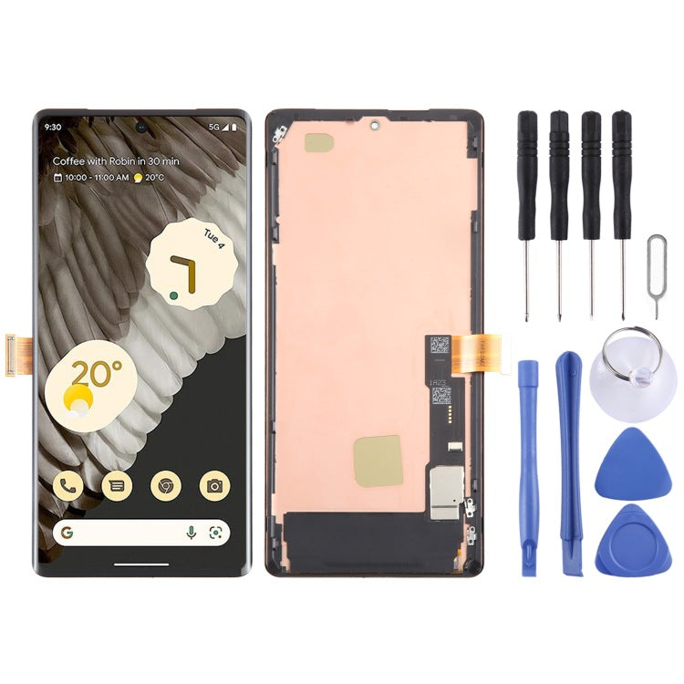 Applicable To Google Pixel 7 Pro GP4BC GE2AE OLED LCD Touch Assembly With Frame
